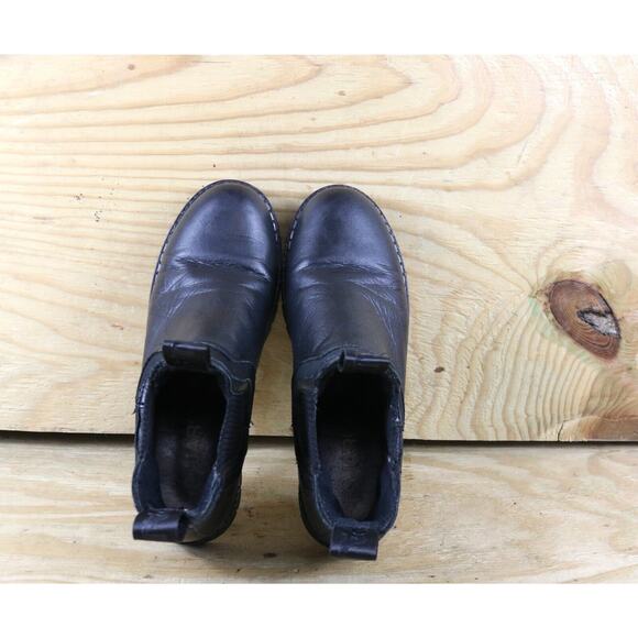 Pajar Canada Boots Womens 8 Black Leather Prian Chelsea Slip On Bootie Shoes - Picture 5 of 11